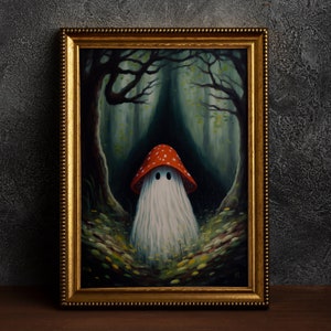 Pilzgeister, Vintage Poster, Kunst Poster Druck, Dark Academia, Gothic, Cottagecore, Witch Art.