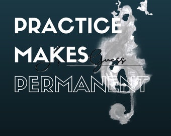 Póster "La práctica hace la permanencia"