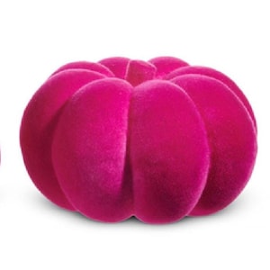 8&quot; Pink Flocked Pumpkins | Soft, Sweet, stylish Fall decorations!