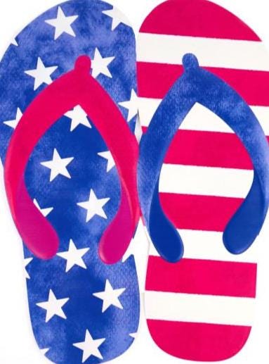 Summer Flip Flop Metal Sign – 12.75"x10" Colorful Beach Flip Flops Sign ...