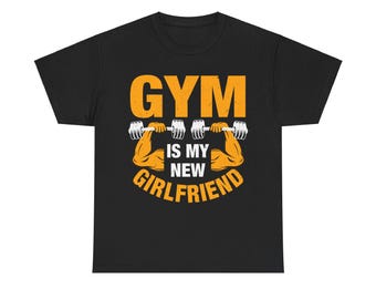 T-shirt unisex in cotone pesante, Gildan 5000, palestra, fitness, sport