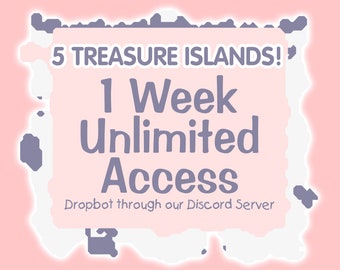 1 Week 24/7 Open | 5 Treasure Island Acess | No Traffic | Drop Bot | Exclusive Access | 2.0