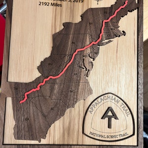 Appalachian Trail: digitaal bestand voor lasersnijden in pdf- en svg-versies