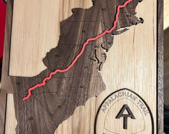 Appalachian Trail - Digital file for laser cutting