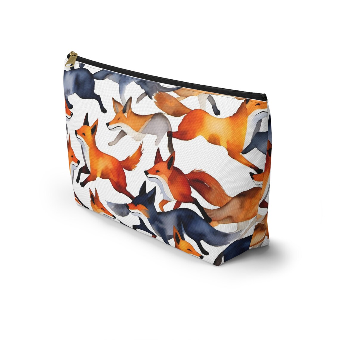 Fox Accessory Watercolor Fox Accessory Pouch - Etsy