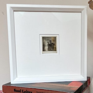 Soul on fire - Unique upcycled vintage photograph - Vintage 1950s Blur - Original Silver Gelatin Photo in Handmade Frame