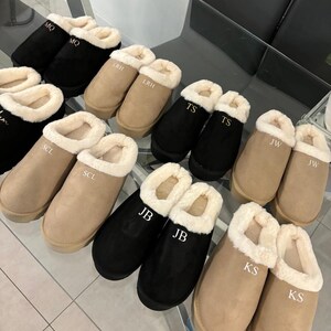 Custom Single Initial Slippers Personalized Waffle Slippers Women s Slippers Custom Women s Slipper Bridesmaid Gift BFF Gift Etsy UK