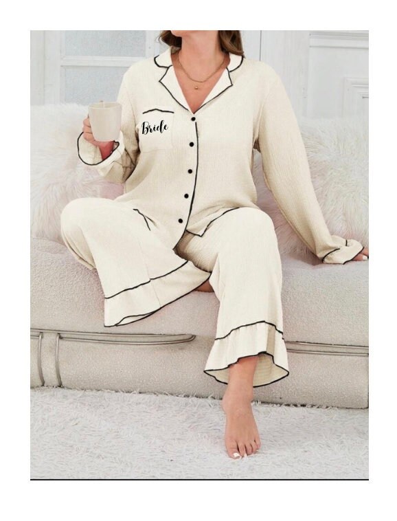 Plus Size Bride Pajamas Etsy Canada