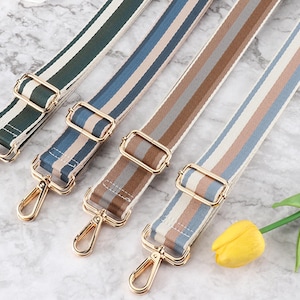 3.8cm Colorful Shoulder Strap, Stripe Crossbody Straps, Purse Straps, Replaceable Adjustable Strap, Stylish Straps, Bag Straps, Woven Straps