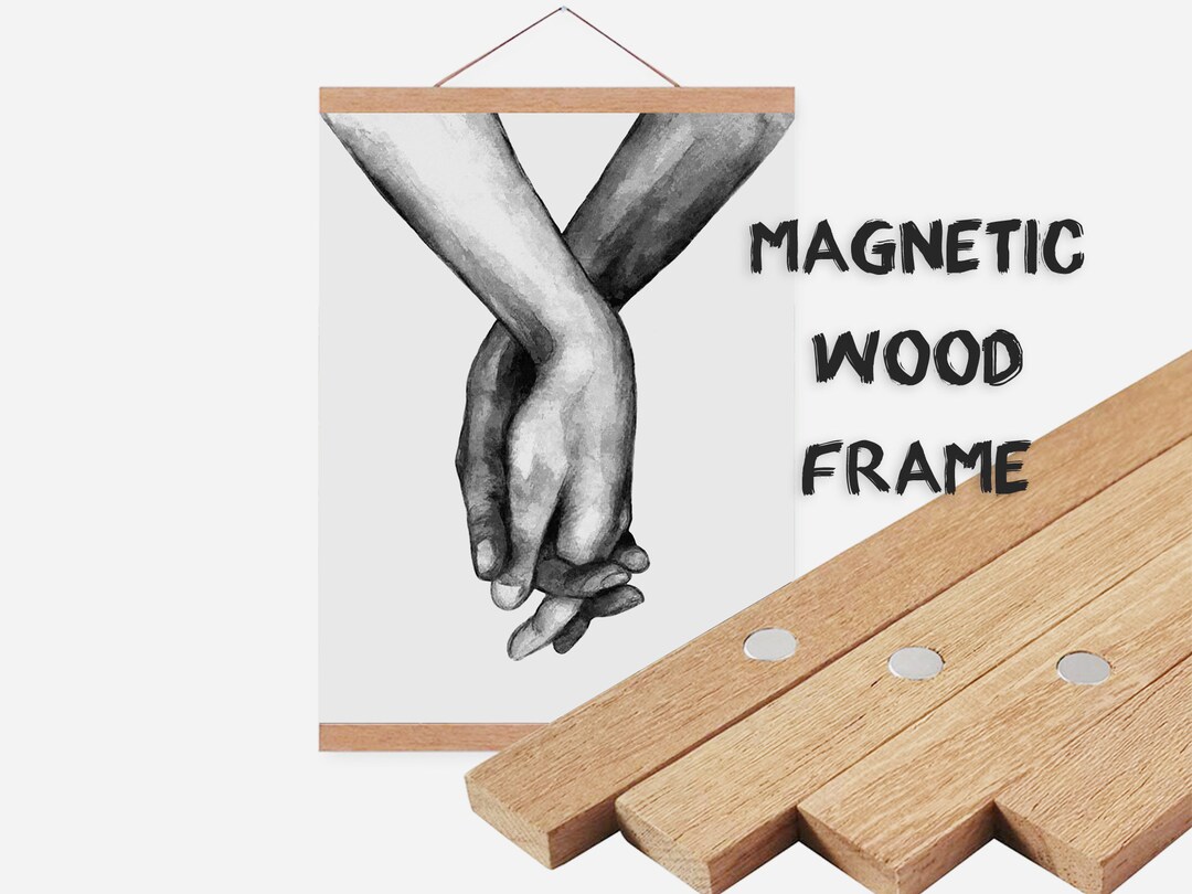Picture Hanger Frame Wood Photo Frame Poster Etsy