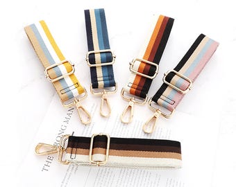 3.8cm Wide Shoulder Strap, Purse Straps, Adjustable Crossbody Bag Straps, Replaceable Shoulder Straps, Handbag Starp, Colorful Strip Strap