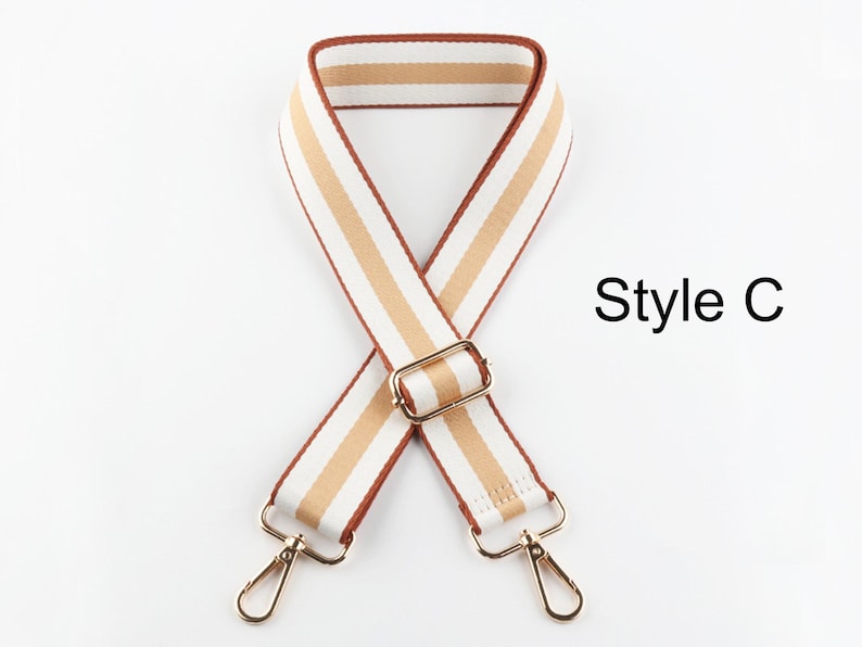 3.8cm Multi-color Stripes Shoulder Strap, Purse Straps, Adjustable ...