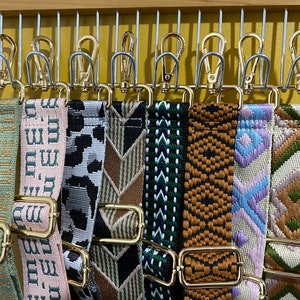 Breiter Jacquard-Schultergurt, Geldbörsengurte, verstellbare Crossbody-Taschengurte, austauschbare Schultergurte, Handtaschenstern, bestickter Gurt