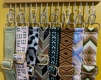 Jacquard Wide Shoulder Strap, Purse Straps, Adjustable Crossbody Bag Straps, Replaceable Shoulder Straps, Handbag Starp, Embroidered Strap