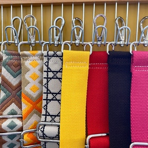 Embroidered Geometric Strap, Wide Shoulder Strap, Purse Straps, Adjustable Crossbody Bag Straps, Replaceable Shoulder Straps, Gifts for Mom