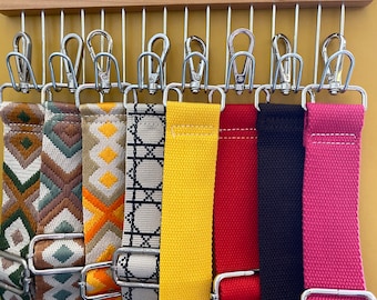 Embroidered Geometric Strap, Wide Shoulder Strap, Purse Straps, Adjustable Crossbody Bag Straps, Replaceable Shoulder Straps, Gifts for Mom