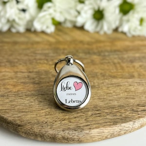 Schlüsselanhänger mit Einkaufswagenchip aus Metall / Geschenk für Freund/ Geschenkidee Freundin / personalisierte Geschenkidee für Mann Frau