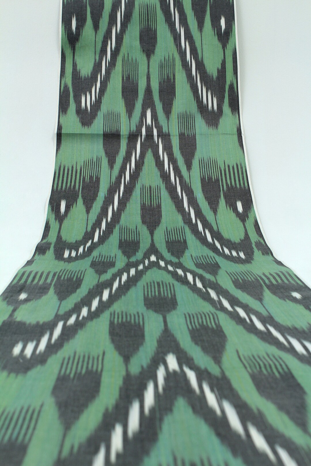 Ikat Green Cotton Blazer