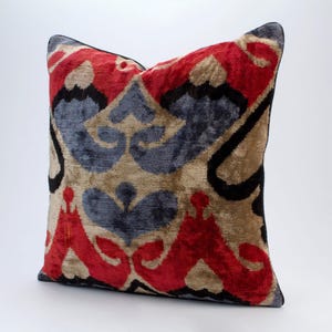 Le Coussin carré Velours - Acajou