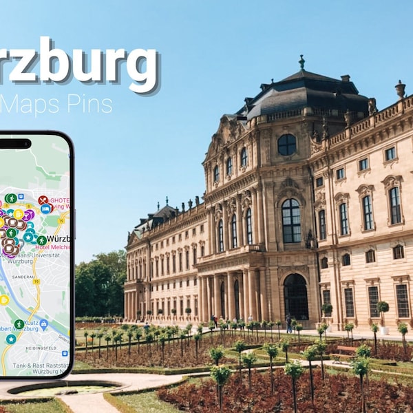 Google Maps Pins Wuerzburg (EN)