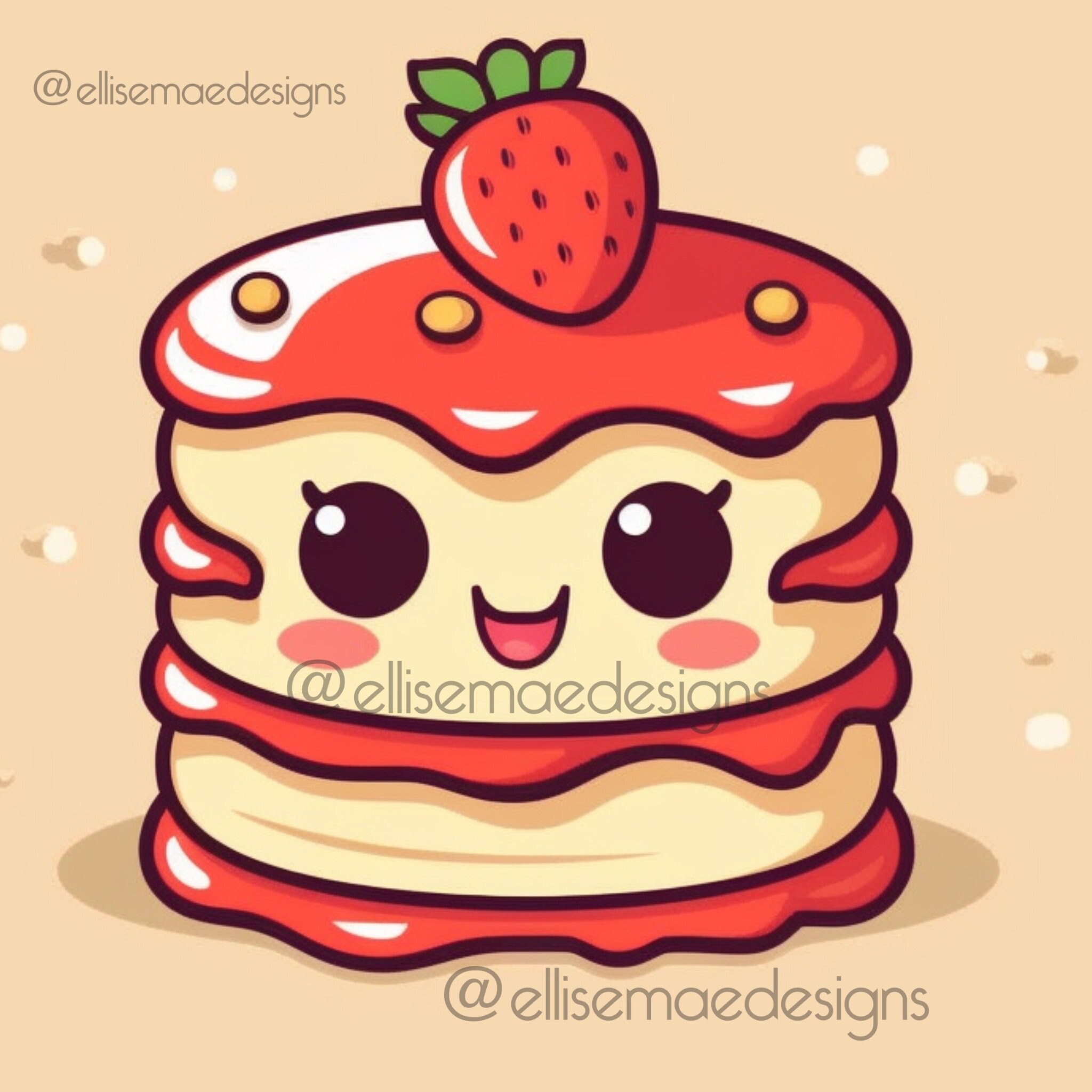100 Procreate Brushes Stamps • Food Items Kawaii Art • Digital Download ...