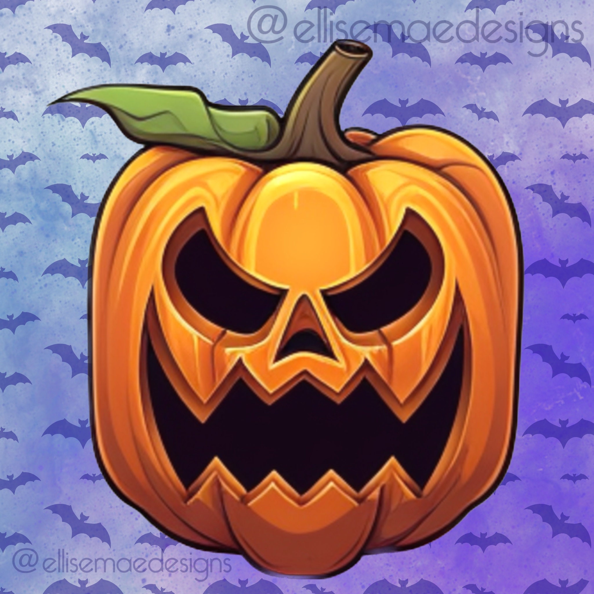 Jack'o Lantern Outline Procreate Brushes: 35 Spooky Pumpkin Stamps ...