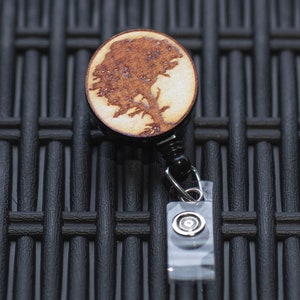 Custom Wooden Tree Badge Reel | Badge Holder | Badge Clip | 20