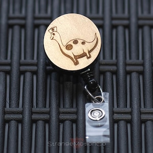 Dinosaur Nurse Badge Reel | Cute Badge Reel | Nurse Badge Holder | Work Accessories | Nurse Gift | Custom ID Badge | Dinosaur Work Badge | 7