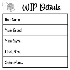 WIP Details Tag