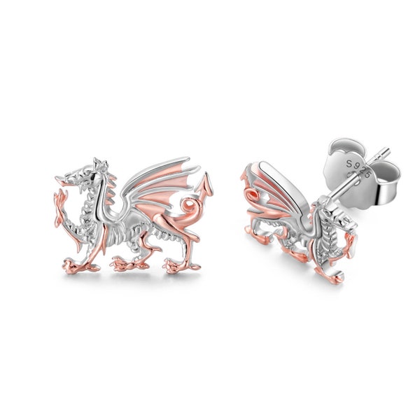 Welsh dragon earrings by Awen Welsh Jewellery - Welsh gifts for women