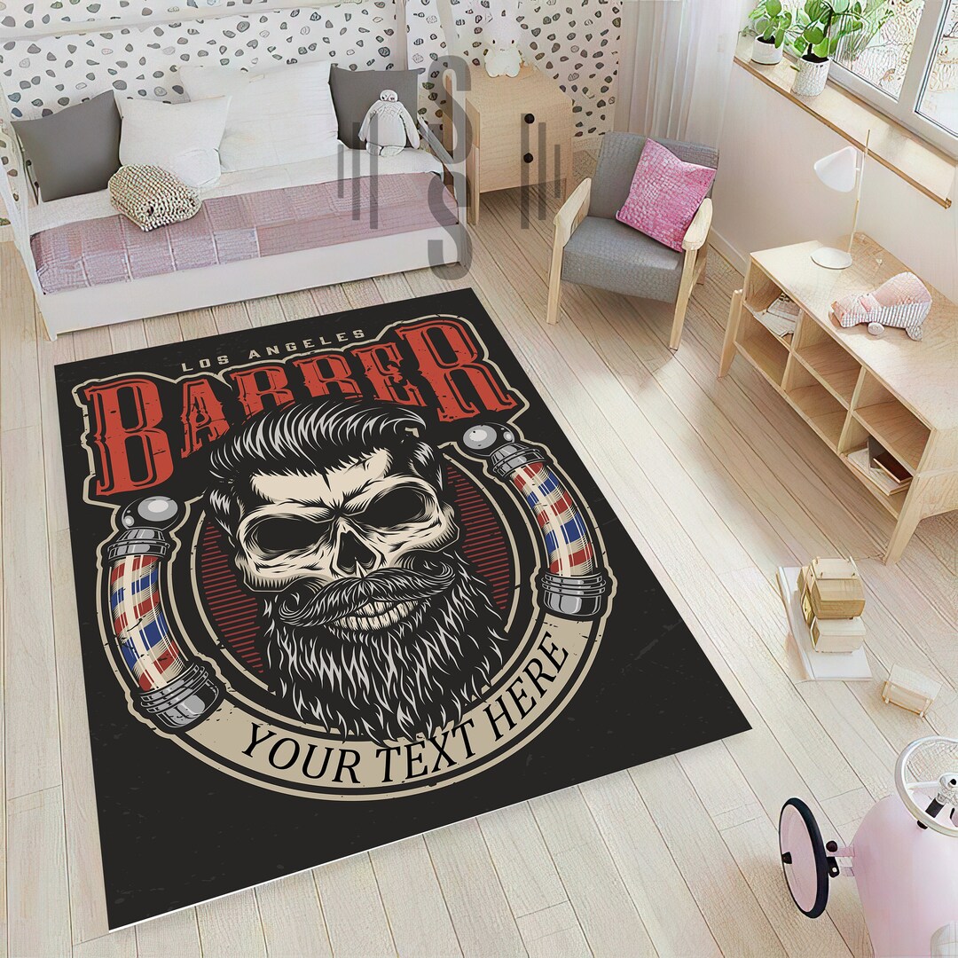 Your Custom Barber Rug, Barber Shop Entrance Carpet, Barber Shop Decor