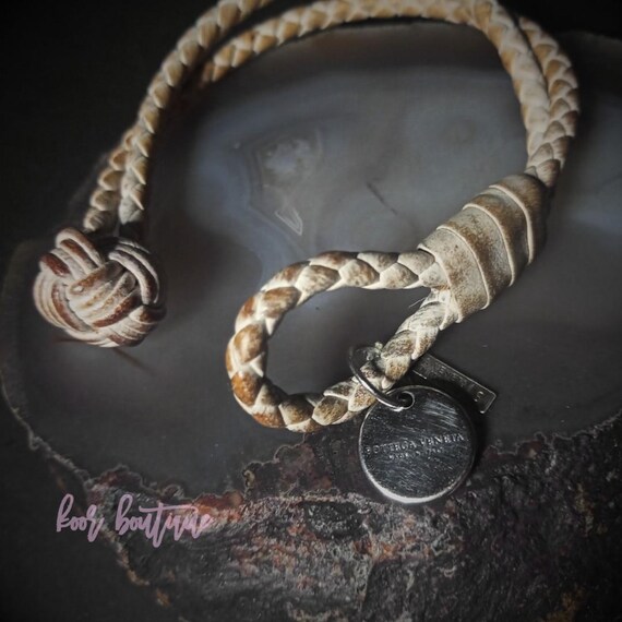 【関税&送料込】Bottega Veneta Bijoux Silver Bottega Veneta Sterling Silver Intrecciato Embossed