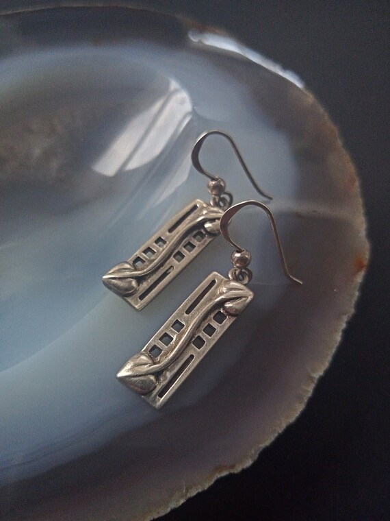 Vintage sterling silver Rennie Mackintosh style r… - image 5