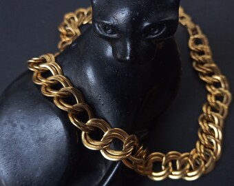 Vintage Napier gold-plated chain necklace PAT