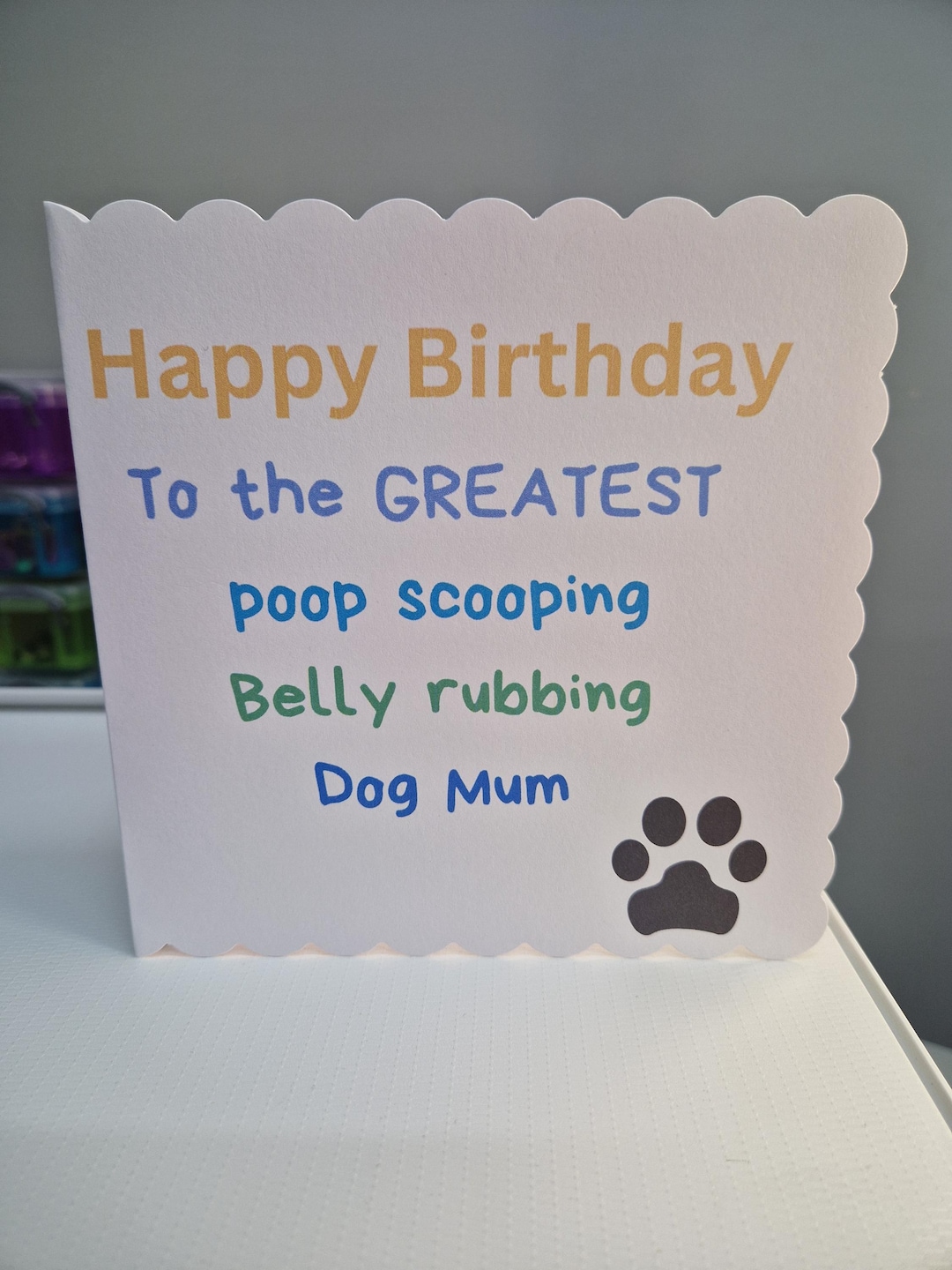 Dog Mum Birthday Card Dog Dad Birthday Card Card From the Dog Dog Mum ...