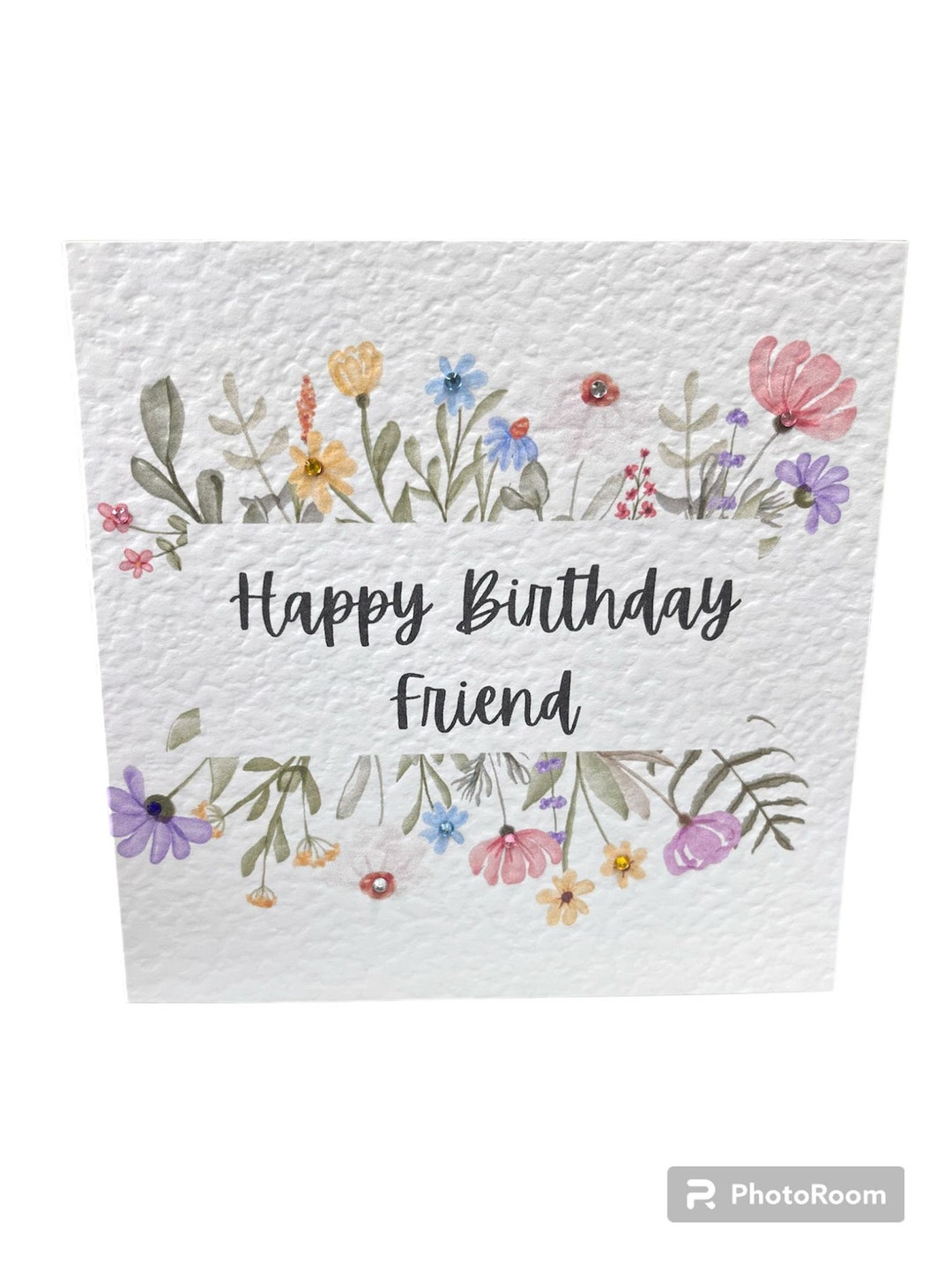 Personalized Floral Birthday Card: Handmade Keepsake - Etsy