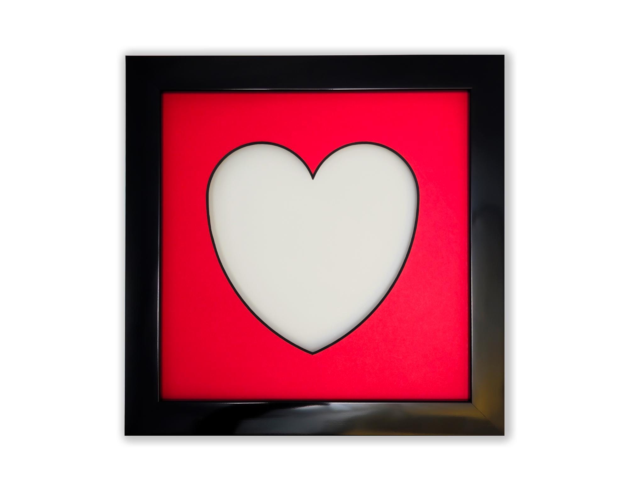 Heart Photo Frame: Handmade Laser-cut Border, Valentine's Gift - Etsy