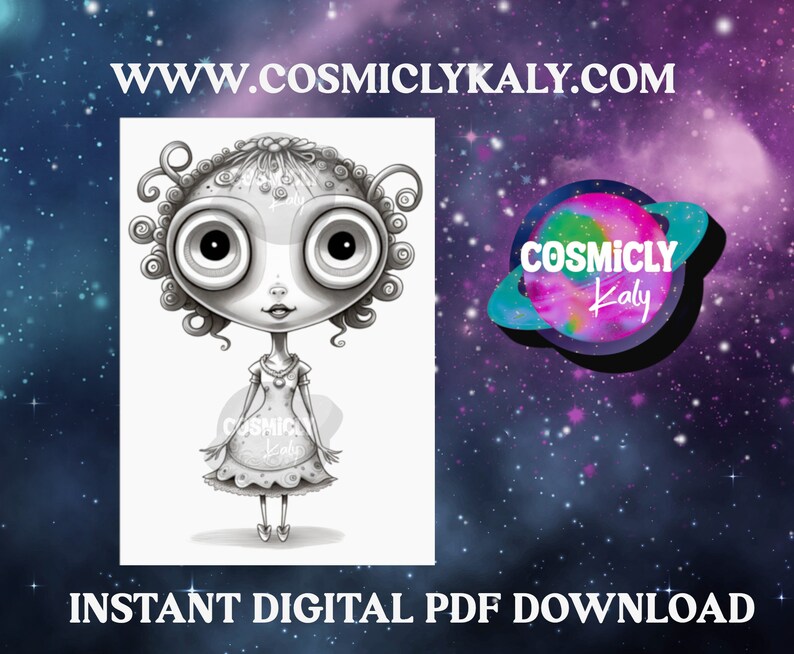Downloadable Coloring Pages for All Ages Adorable Aliens Perfectly