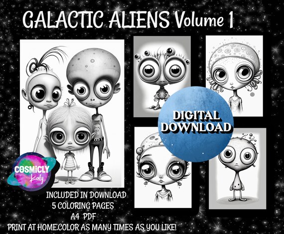 Scary Alien Coloring Pages  Space coloring pages, Alien drawings, Scary  alien