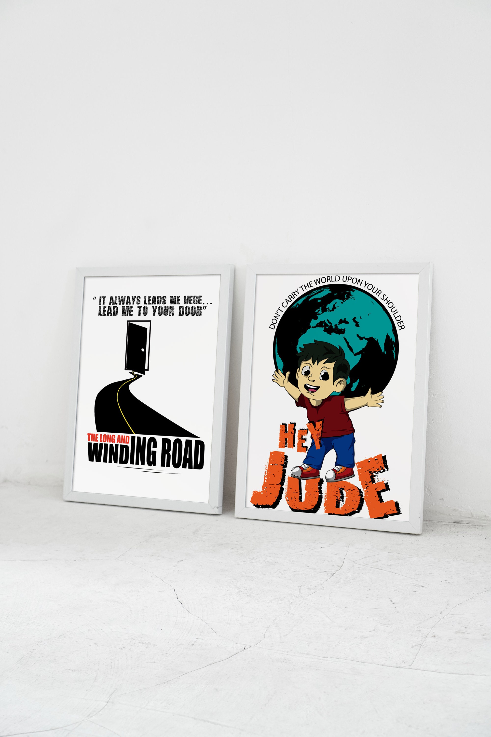 Complete Set of 10 Beatles Song Lyrics Art Prints, Beatles Poster ...