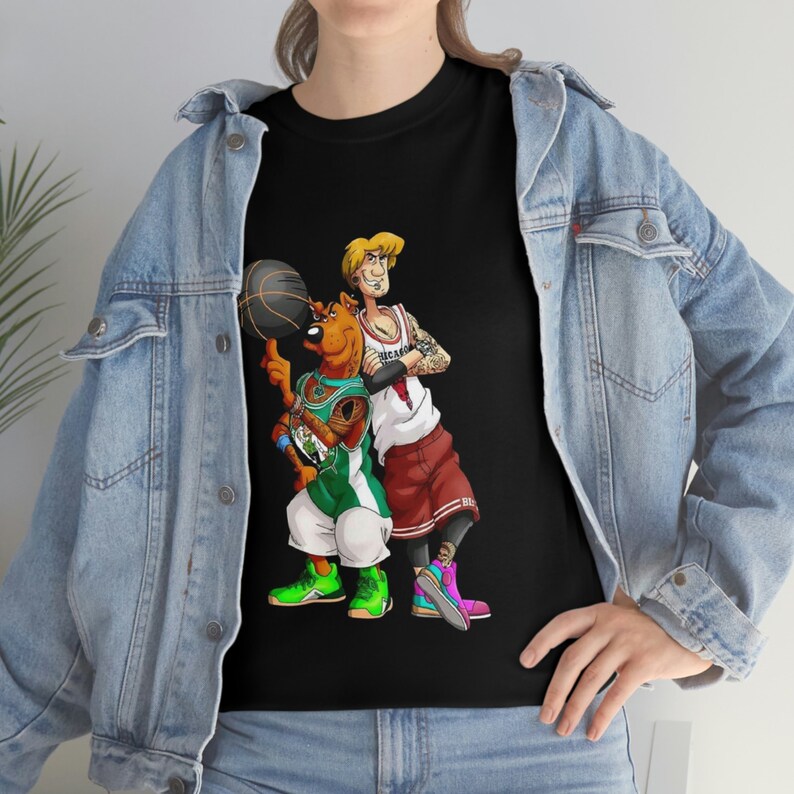 Scooby Doo and Shaggy Basketball Players Scooby Doo Vintage Etsy