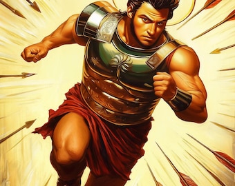 Lámina artística de San Sebastián - (Descarga digital, archivos de alta resolución, acceso instantáneo)