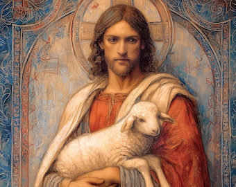 Jesus the Good Shepherd Art Print - (Digital Download)