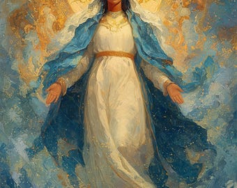 Santa María Estrella del Mar - Santa María del Mar - Impresión de Arte - Descarga Digital