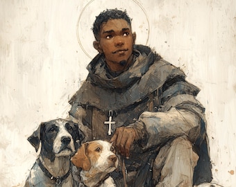 Saint Martin de Porres Art Print (Digital Download)