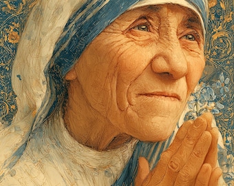 Santa Madre Teresa de Calcuta - (Descarga digital, archivos de alta resolución, acceso instantáneo)
