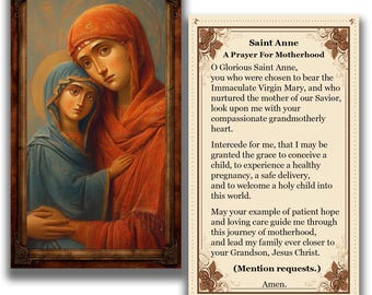 Estampa de Santa Ana por la Maternidad - (Descarga digital)