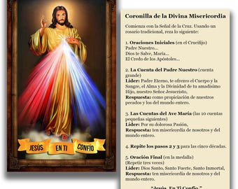 Estampa de la Coronilla de la Divina Misericordia - (Descarga Digital)
