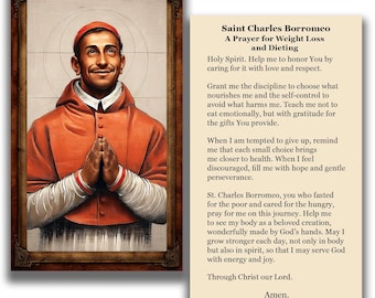San Carlos Borromeo - Una oración para bajar de peso y hacer dieta - (Descarga digital)