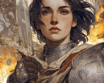 Saint Joan of Arc Art Print - (Digital Download)